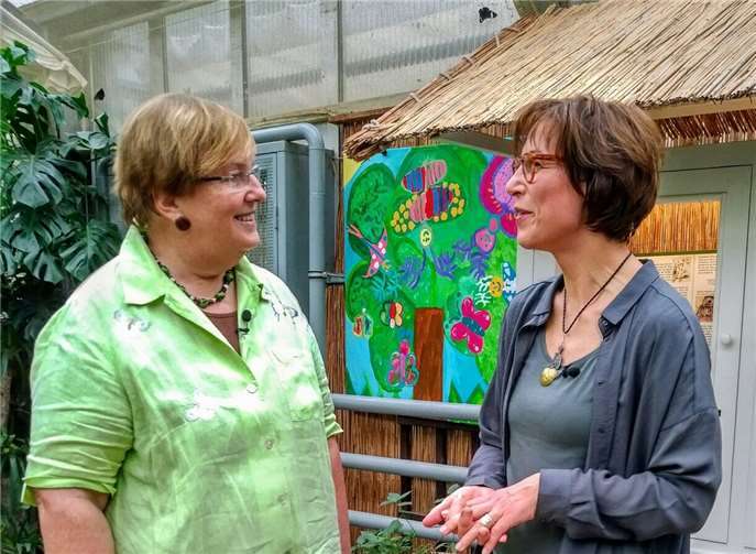 Biologin Gerlinde Blaese stand vor der Kamera Rede und Antwort. privat