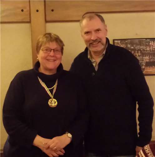 Birgit Fürst wurde für ihre 40-jährige Mitgliedschaft geehrt. privat