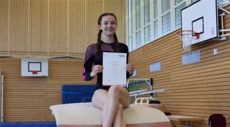 Birte Müller ist auf ihre Leistung stolz.