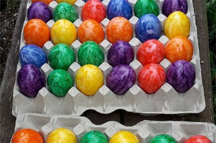 Bis auf zwei Ostereier wurden alle gefunden.