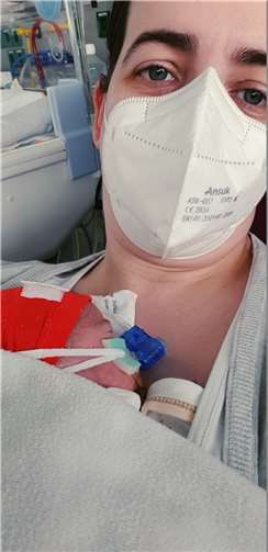 Bis zur 24. Schwangerschaftswoche erlebt Verena eine ganz normale Schwangerschaft.  Foto: privat