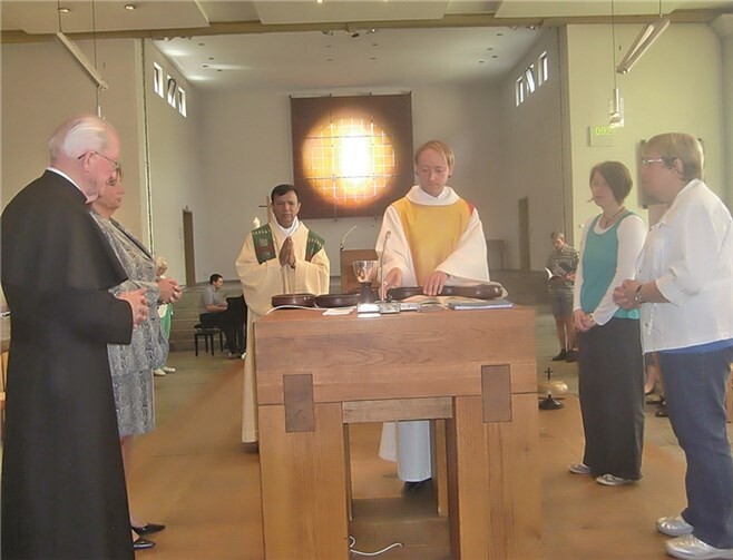 Bischof Sebastian Francis Shaw zelebrierte gemeinsam mit Pallottinerpater Jörg A. Gattwinkel SAC einen Gottesdienst.Privat