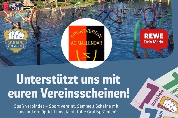 Bitte Vereinsscheine für den AC Mallendar sammeln!