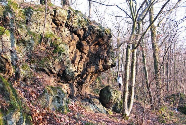 Bizarre Lavaformation am Bausenberg.  Foto: Walter Müller