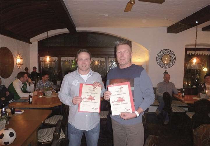 Björn Ollesch und Michael Schwab wurden geehrt.