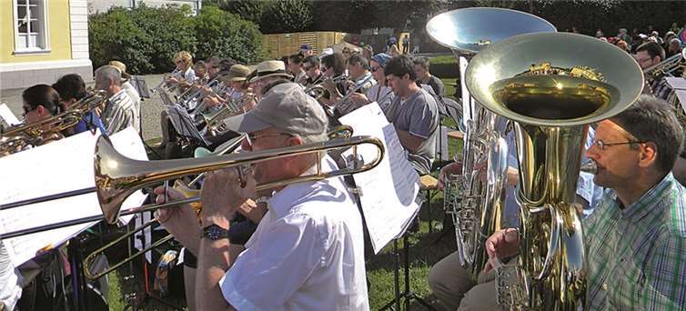 Bläser aus der VG Puderbach beim RLP-Tag.privat