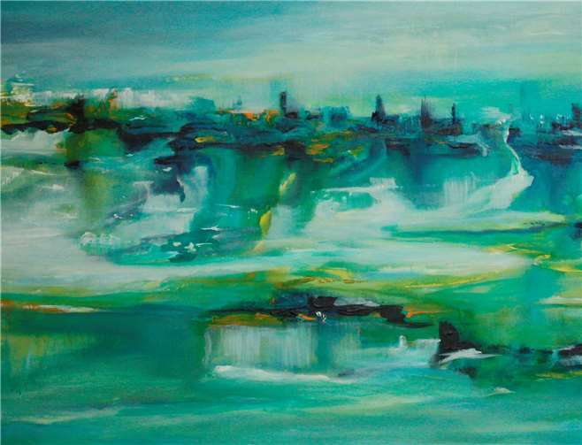 „Blaues Band“ von Susanne Johag.Foto: Volker Thehos