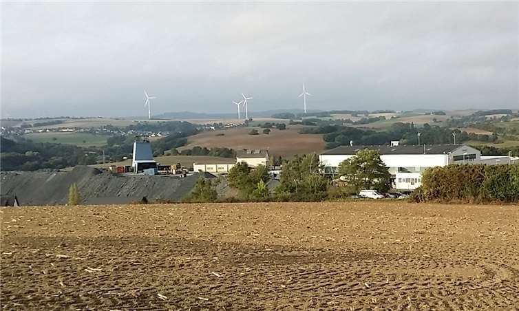 Blick auf den Förderturm. Privat