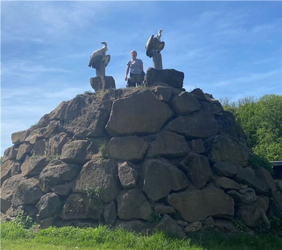 Blick auf den Geierfelsen.