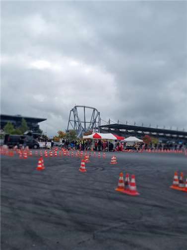Blick auf den Start. 
