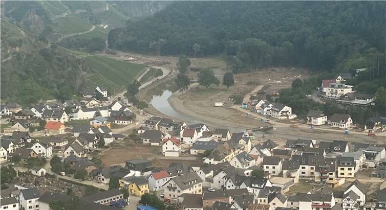 Blick auf die B 267 von Dernau in Richtung Marienthal vor einigen Wochen. Foto: ROB