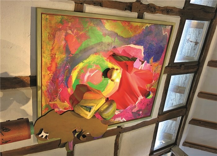 Blick in Rudolf Hürths Galerie.Gemeinde Wachtberg/mm