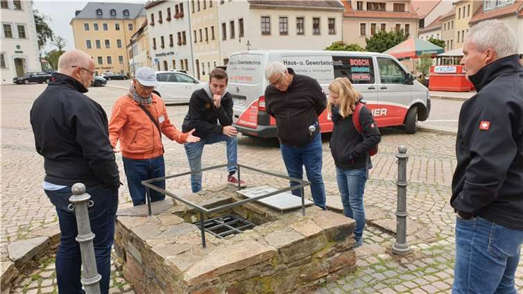 Blick in eine der Schachtanlagen mitten in der Stadt Freiberg. Foto: Frank Neideck