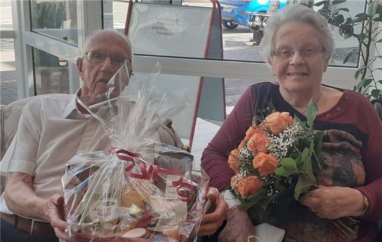 Blicken auf 65 gemeinsame Ehejahre zurück: Marlene und Hans-Walter Mallmann. Foto: Stadtverwaltung Lahnstein