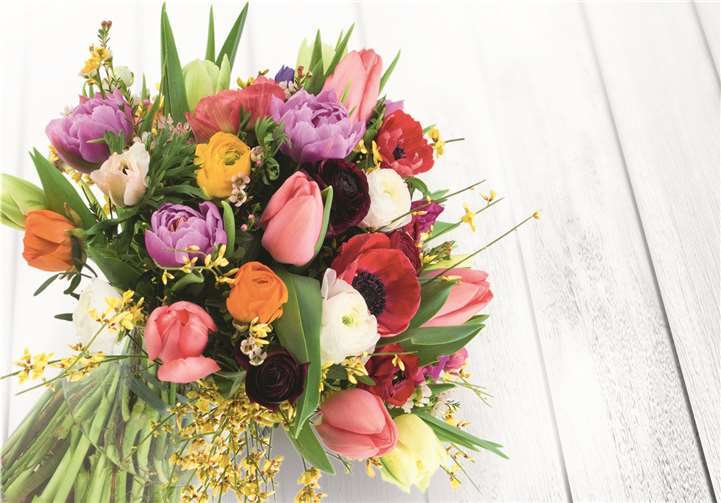 Blumen Risse lädt zum Feiern ein.Blumen Risse