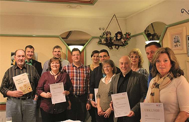 Blutspender wurden vor Kurzem in Kobern-Gondorf geehrt. privat