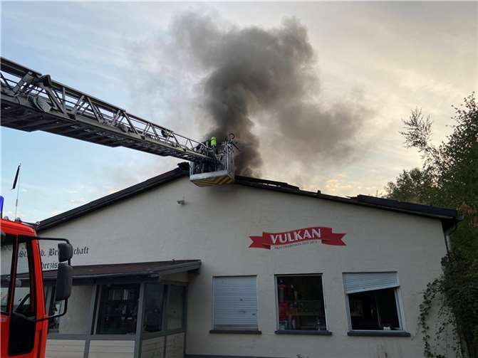 Brand Schützenhalle.  Foto: Polizeidirektion Mayen