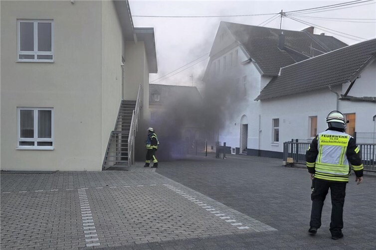 Brand im Speisesaal des Gemeindehauses.