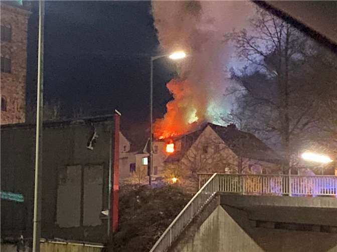 Brand in Altenkirchen. Foto: privat
