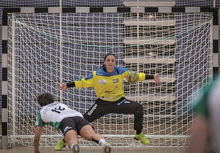 Branka Zec war in den entscheidenden Situationen der sichere Rückhalt für die Vulkan-Ladies.