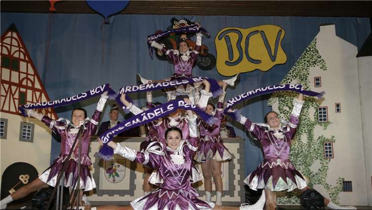 Brillant und furios präsentiertensich die BCV-Gardemädels bei ihrem tollen Tanzbeitrag.