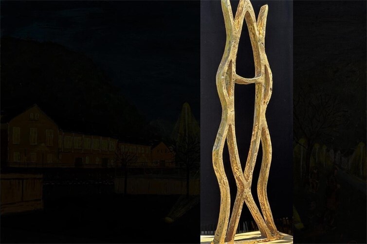 Bronze-Modell einer Fisch-Skulptur für das Ahrtal