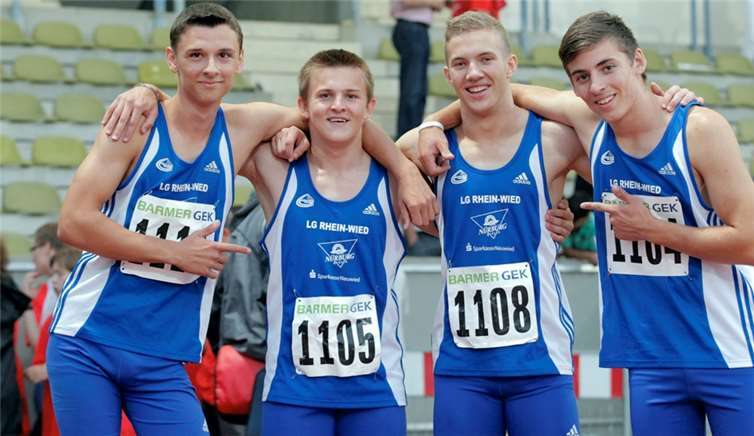 Bronze gab es für die 4x100-Meter-Staffel der LG Rhein-Wied.Wolfgang Birkenstock