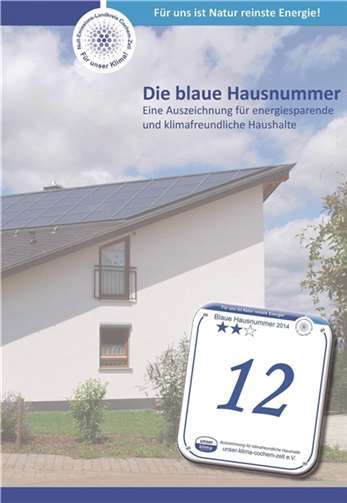 Broschüre Blaue Hausnummer.Privat