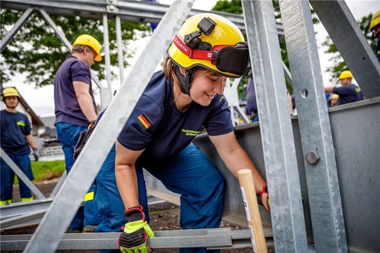 Brückenbau im Ahrtal. Foto: Michael Matthes