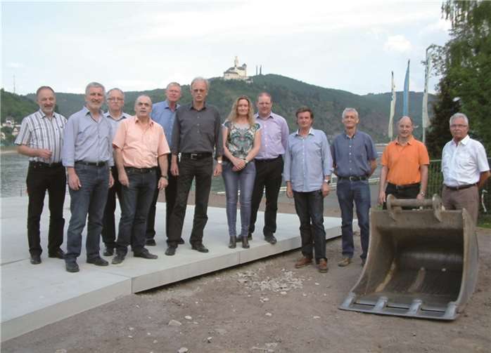 Bruno Seibeld besuchte Brey und Spay, hier auf der Baustelle „R(h)einblick“ in Brey.privat