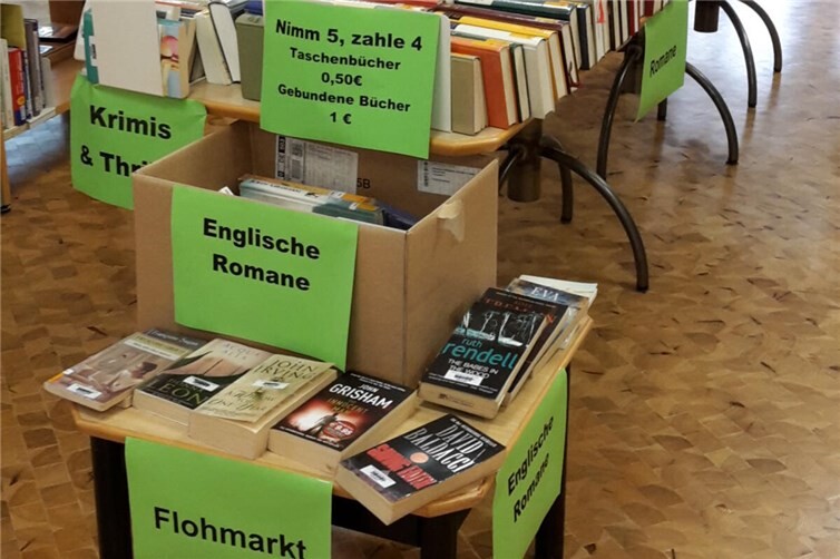 Bücherflohmarkt in der Bücherei St. Martin