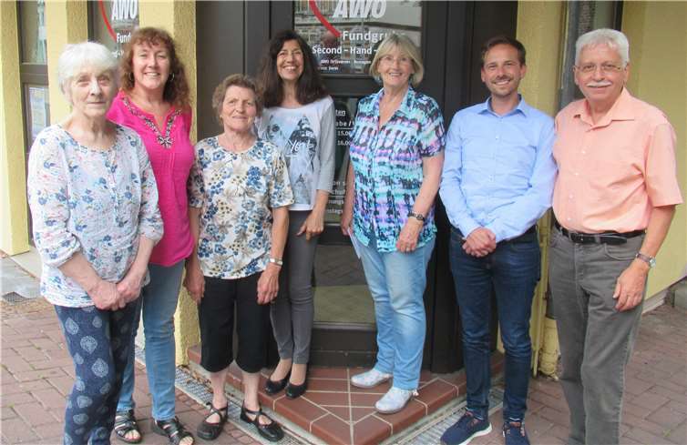 Bürgermeister Björn Ingendahl während seines Besuches bei der AWO.Foto: privat