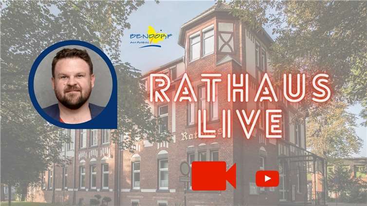 Bürgermeister Christoph Mohr beantwortet wieder Bürgerfragen im Live-Stream..Quelle: Stadt Bendorf