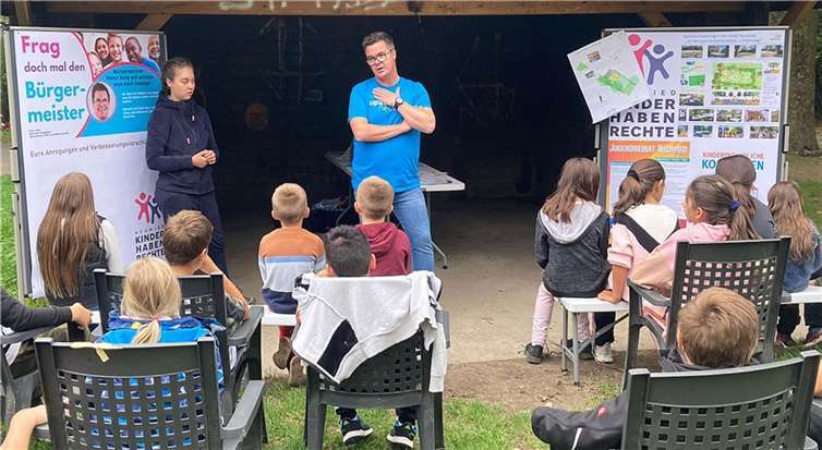 Bürgermeister Peter Jung erhielt von jungen Neuwiederinnen und Neuwiedern zahlreiche Anregungen. Quelle: Stadt Neuwied