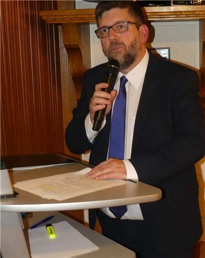 Bürgermeister Wolfgang Lambertzbegrüßte die Gäste und formulierteeinen Rückblick auf 2019.