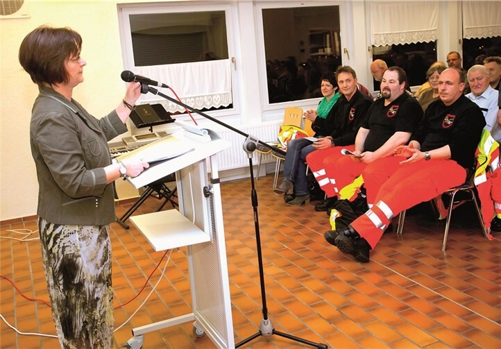 Bürgermeisterin Anette Wagner hält die Neujahrsansprache.