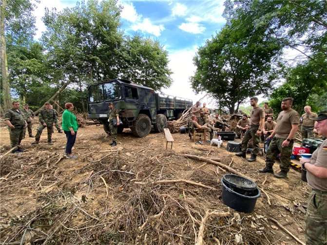 Bürgermeisterin Kalkbrenner dankte der Bundeswehr.