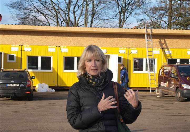 Bürgermeisterin Marie-Theres Hammes-Rosenstein zeigte sich froh, die Flüchtlinge angemessen unterbringen zu können.