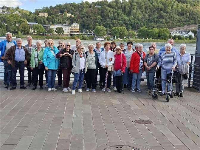 Bürgertreff Bachem auf Schiffstour nach Koblenz.  Foto: Bürgertreff Bachem