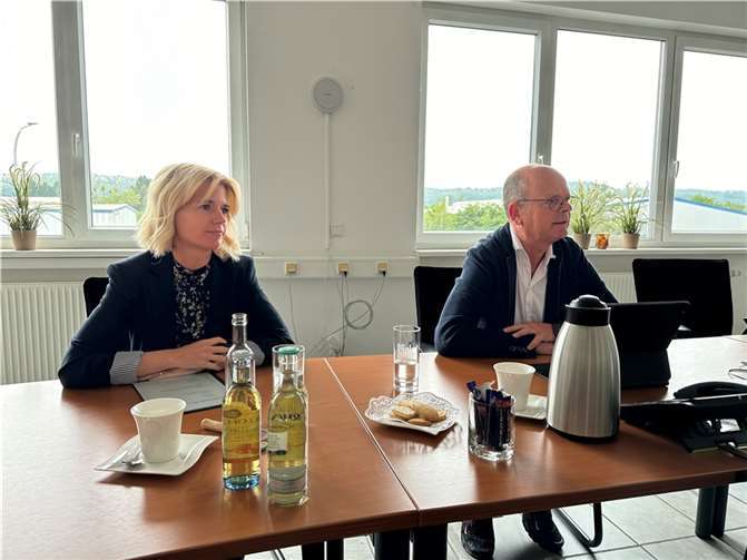 Bürokratie, Verwaltung, Ausbildung: Susanne Tack und Hermann Krupp hatten einige spannende Fragen vorbereitet
