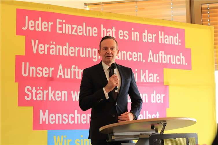 Bundesminister Dr. Volker Wissing bei seiner Rede.  Quelle: Bockisch-Ernst