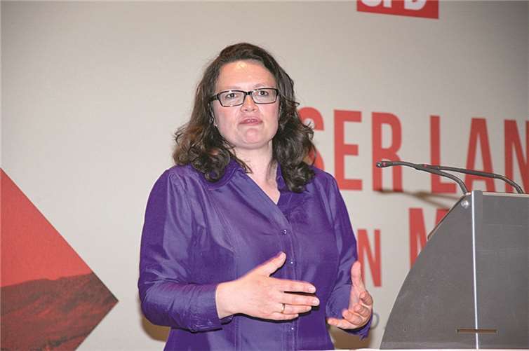 Bundesministerin Andrea Nahles will die Mayener Spitzenkandidatin mehrfach im Wahlkampf unterstützen.