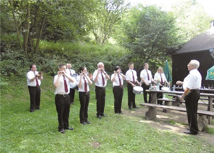 Bundesspielmannszug Vallendar an der Grillhütte im Wambachtal. privat