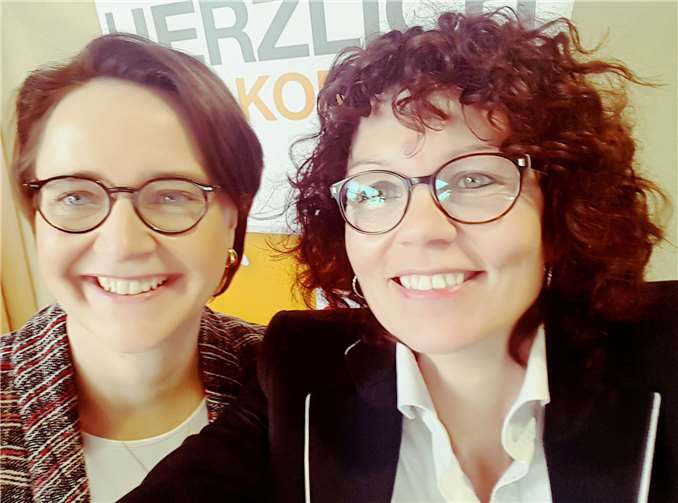 Bundesvorsitzende Annette Widmann-Mauz und Kreisvorsitzende Heike Krämer-Resch. Privat