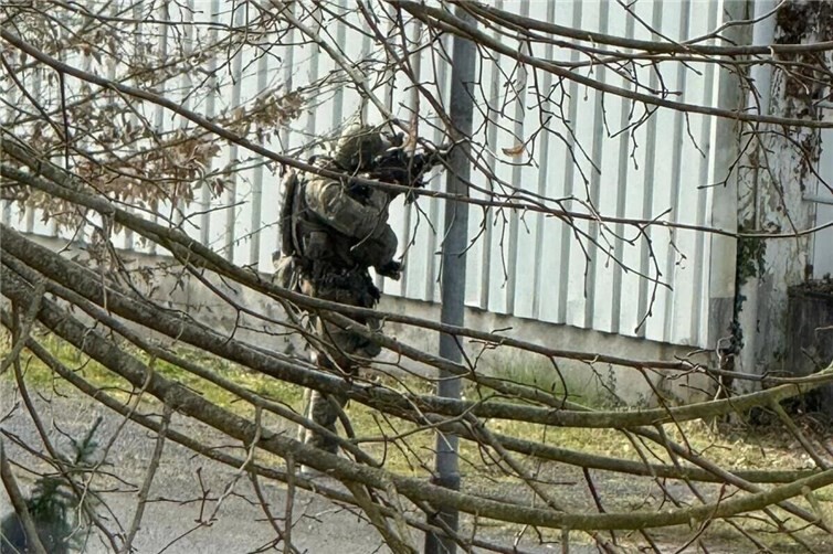 Bundeswehrsoldat bei einer Übung in Neuwied im März 2026.  Foto: privat