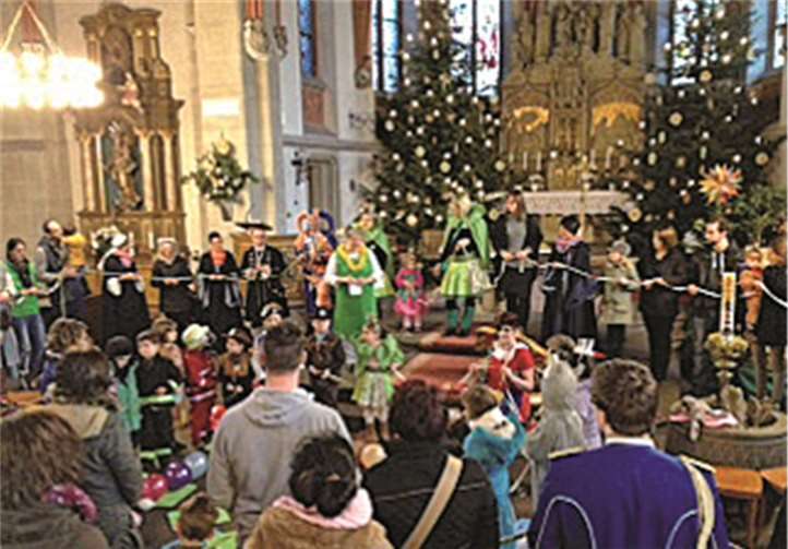 Bunt ging es zu in der Kinderkirche.privat