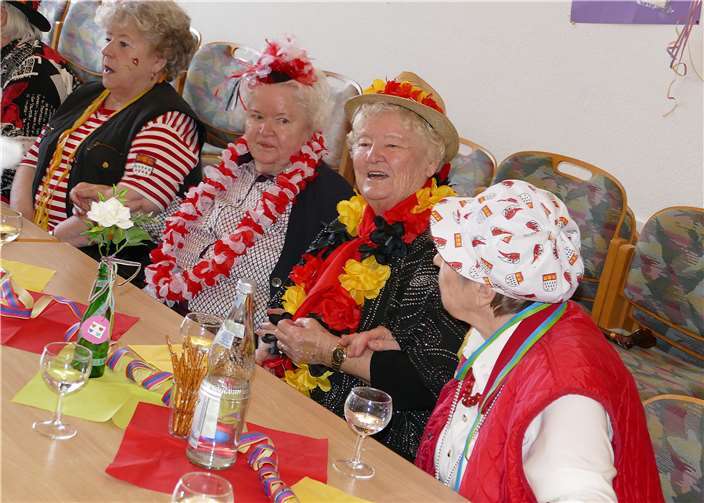 Bunte Accessoires durften nicht fehlen.