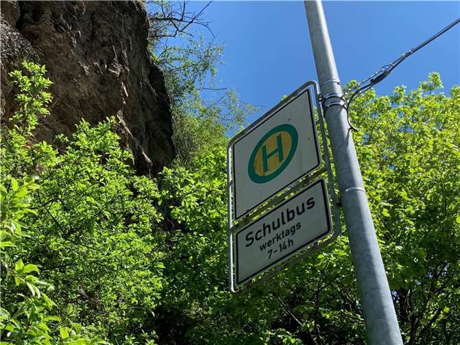 Bushaltestelle in Ahrbrück.  Foto: ROB