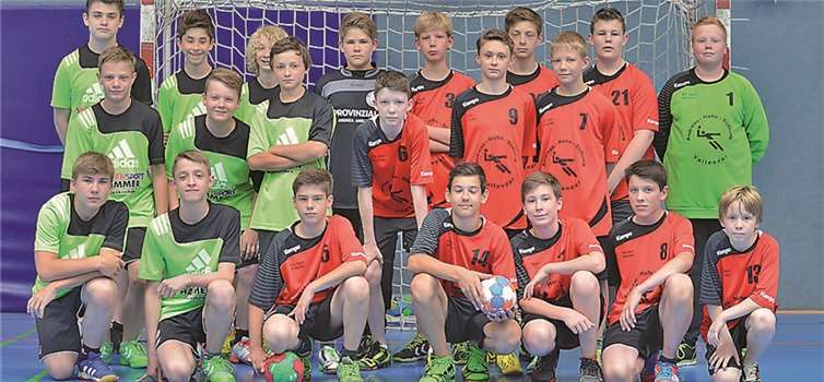 C1-Jugend bei einem Vorbereitungsspiel gegen die Sportfreunde aus Puderbach.privat