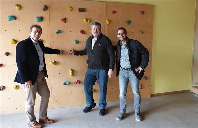 CDU-Bürgermeisterkandidat Joachim Plitzko zusammen mit Stefan Schneider, Vorsitzender des CDU-Stadtverbandes, und Achim Grün, Fraktionsvorsitzender im Stadtrat.Fotos: privat